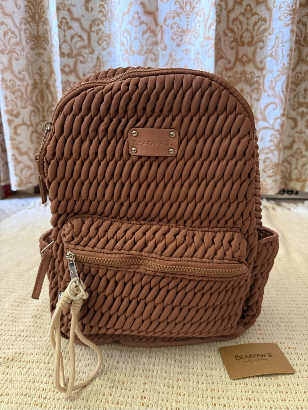 BEARPAW Gina Concepts Quilted Backpack NWT